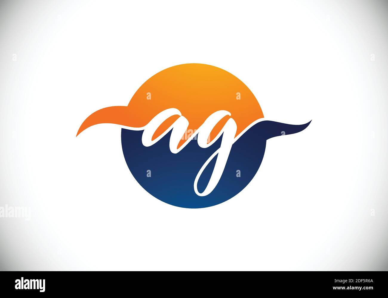 Initial Monogram Letter A G Logo Design Vector Template. Graphic ...