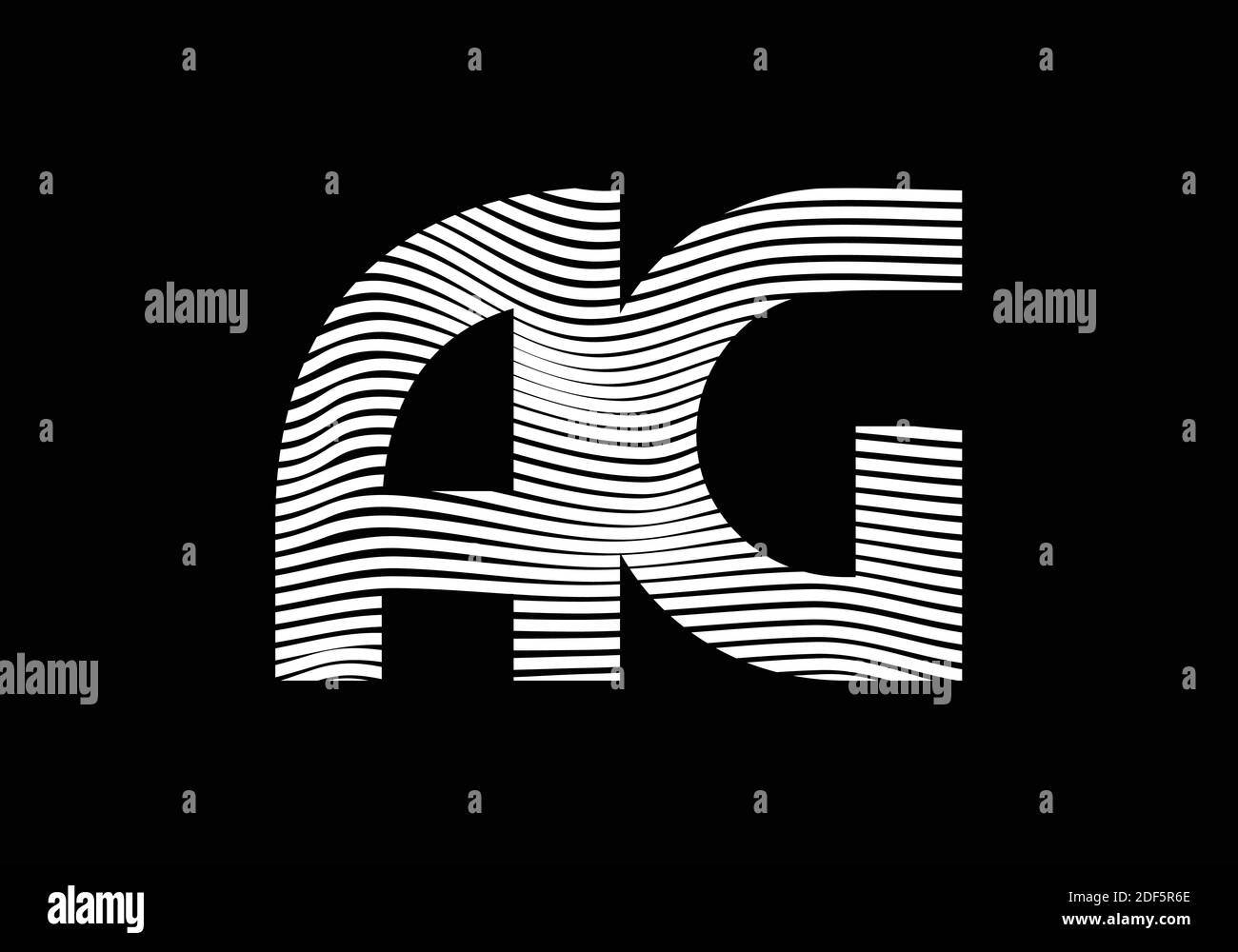 Initial Monogram Letter A G Logo Design Vector Template. Graphic ...