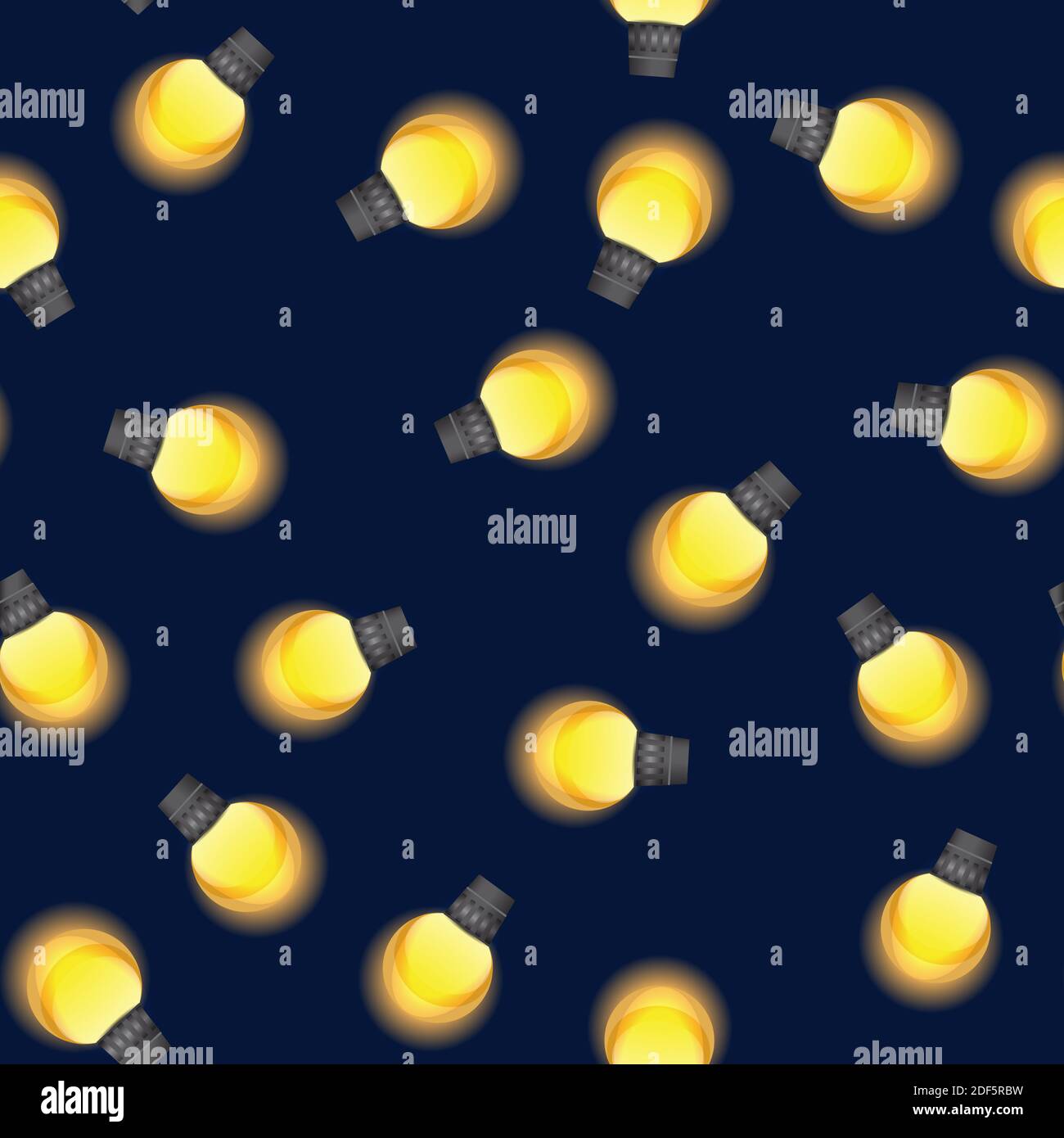 Light Bulb Seamless Pattern Background. Illustration Stock Photo - Alamy