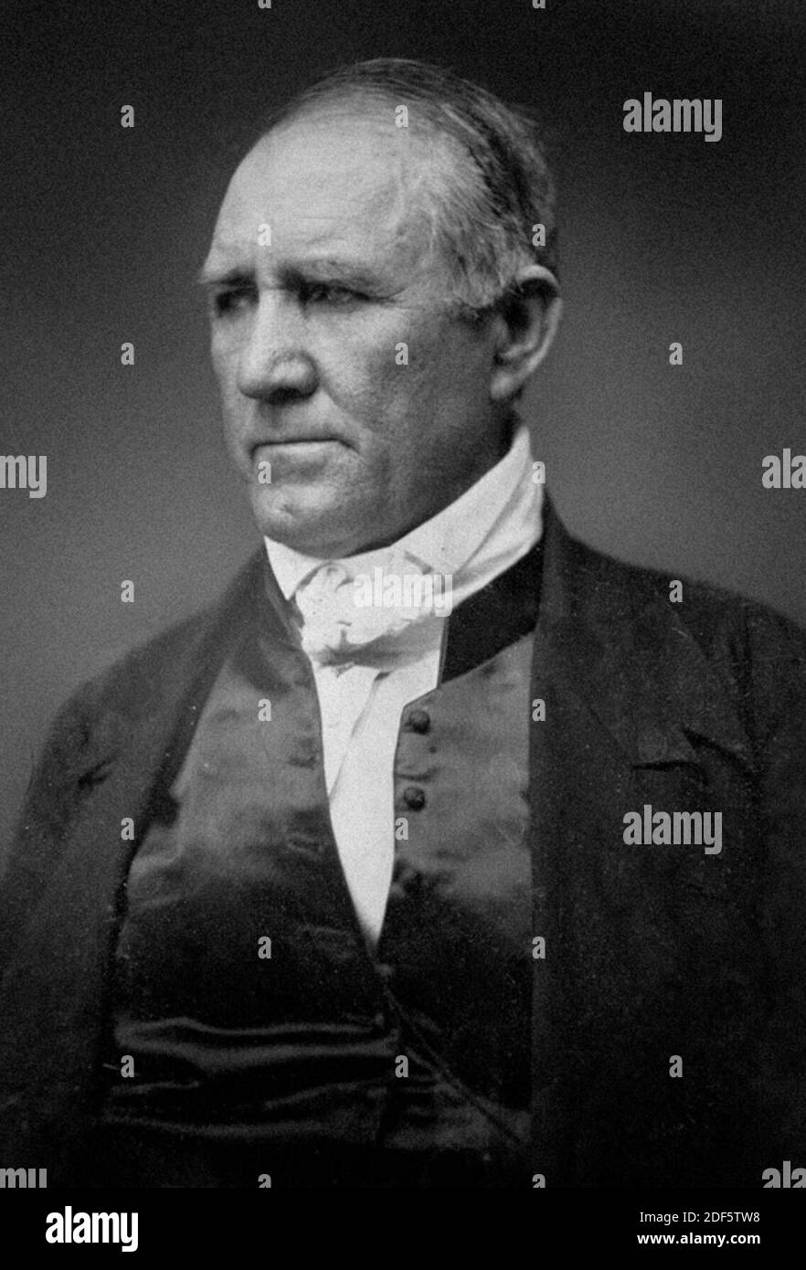 Samuel Houston (March 2, 1793 – July 26, 1863) Stock Photo