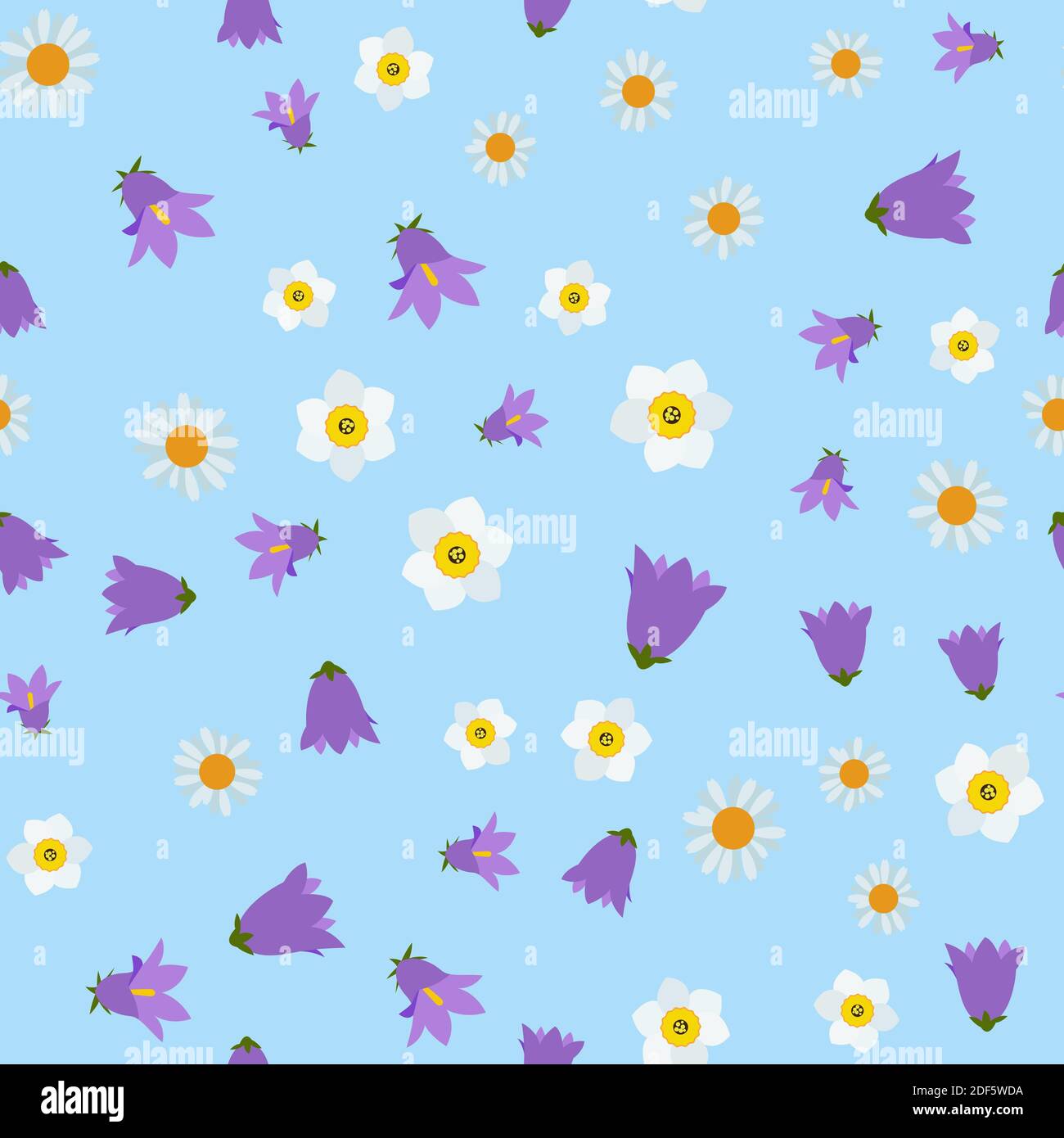 Flower Seamless Pattern Background. Illustration Stock Photo - Alamy