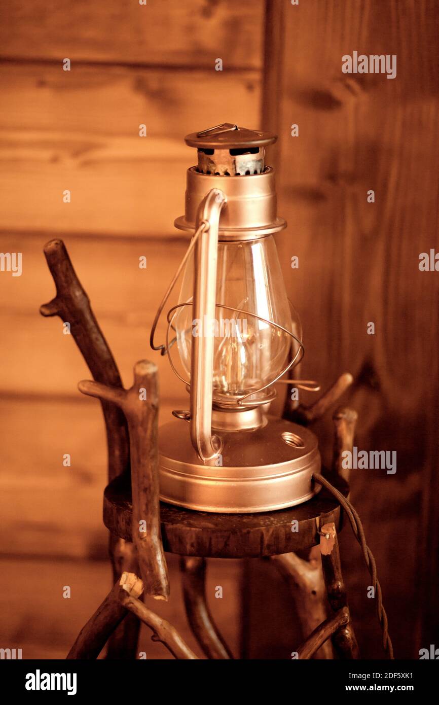 Old rusting gas lantern hi-res stock photography and images - Alamy