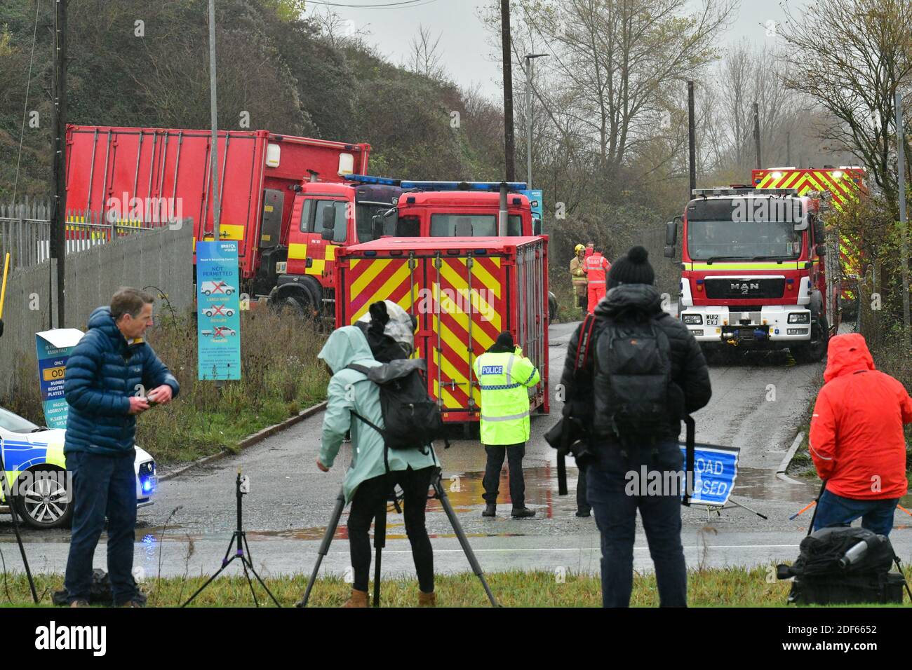 Bristol, UK. 03rd Dec, 2020. Big Explosion at Kings Weston Lane Bristol. Multiple people have been injured. Avon Fire and Rescue teams from Bristol, Yate, Patchway, Southmead and Kingswood are on the scene. Pictures Credit: Robert Timoney/Alamy Live News Stock Photo