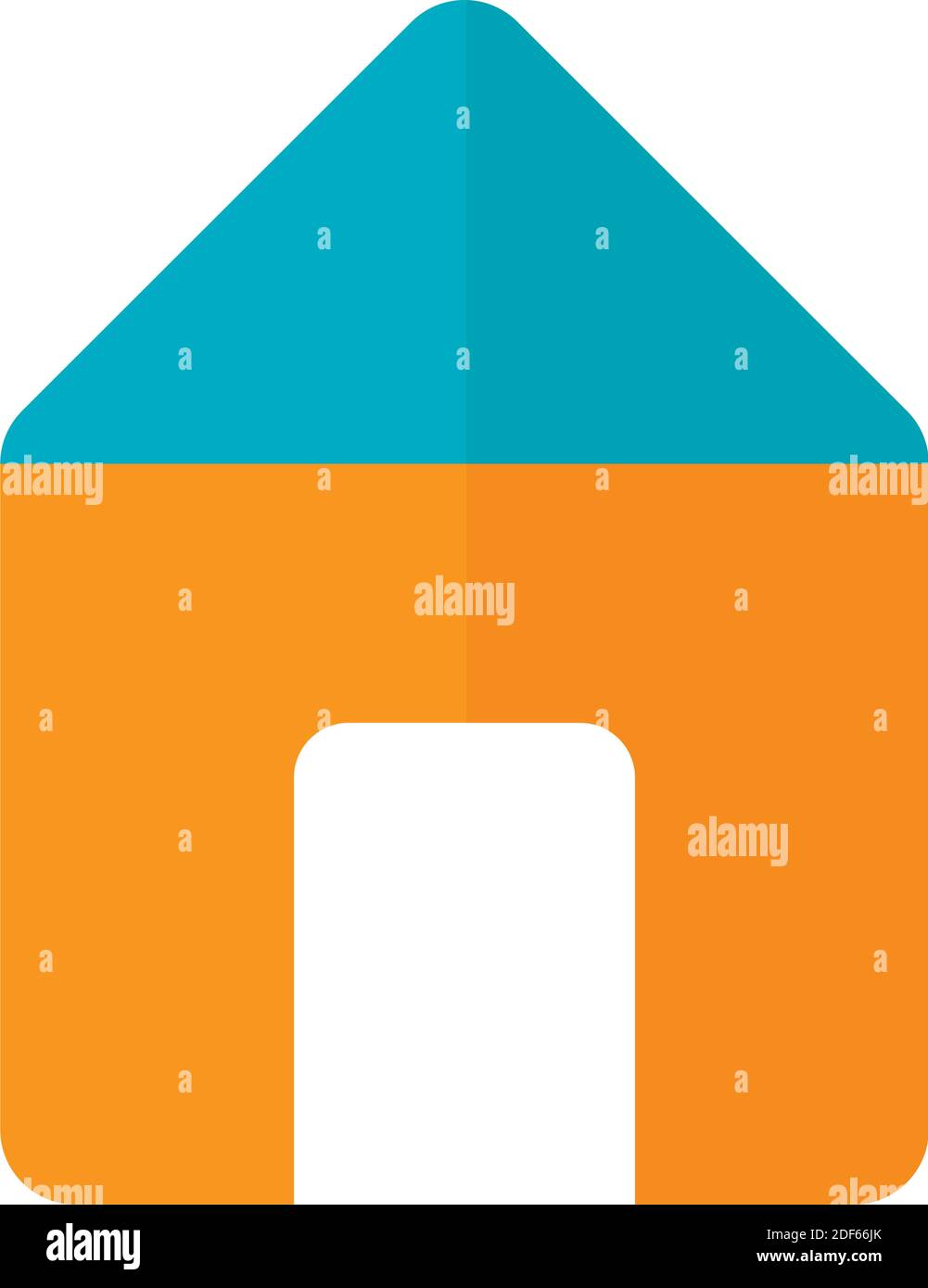house icon over white background, flat style, vector illustration Stock ...
