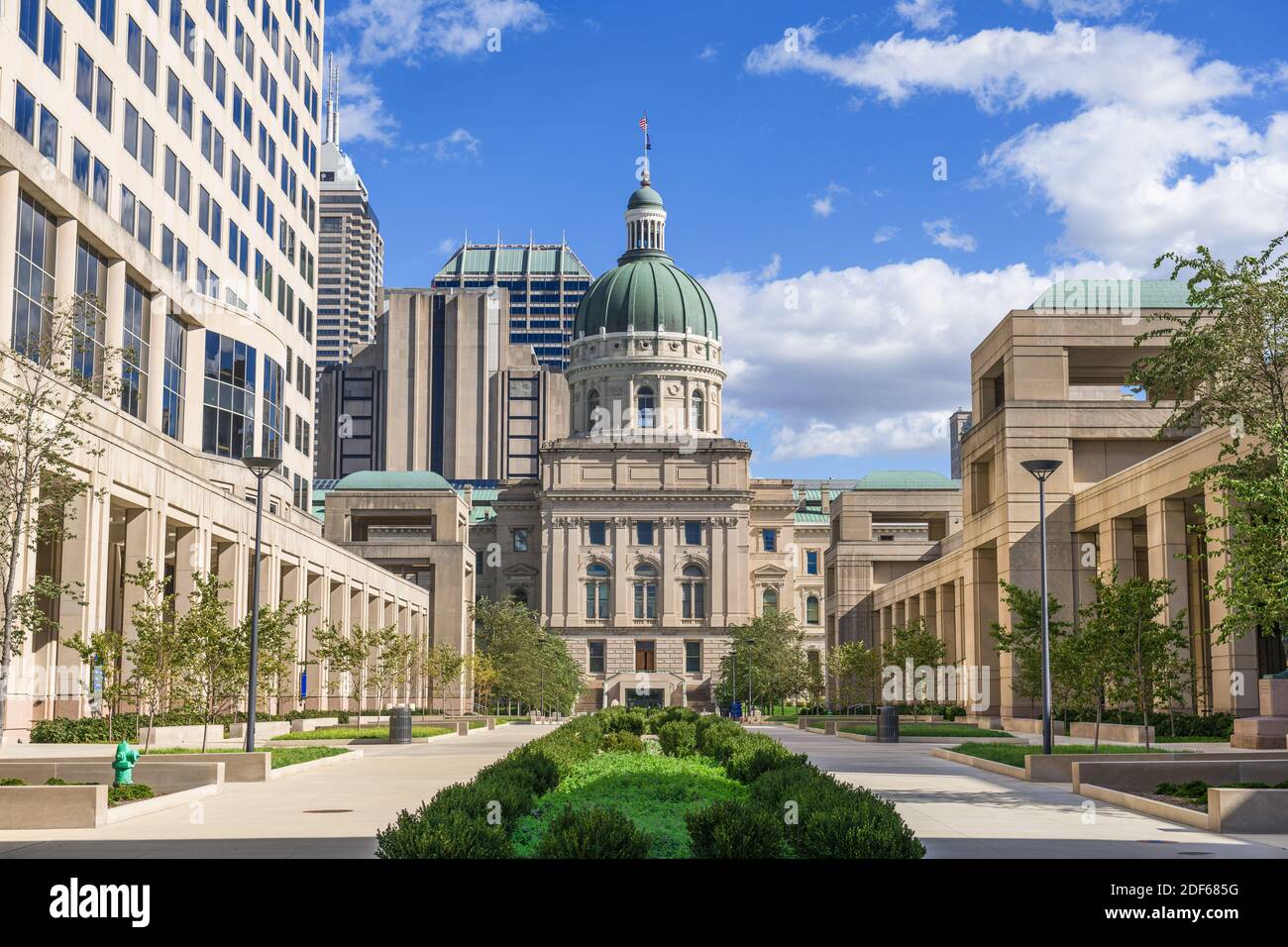 Indiana State Capitol Building in Indianapolis, Indiana, USA Stock
