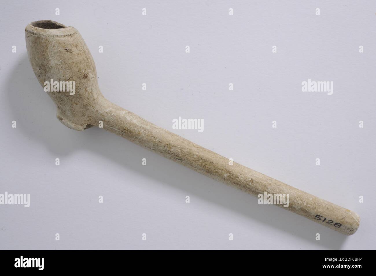 Unknown, 1650-1660, baked, 13cm 130mm, lead, Fragment of a pipe without decoration or mark, 1890 Stock Photo
