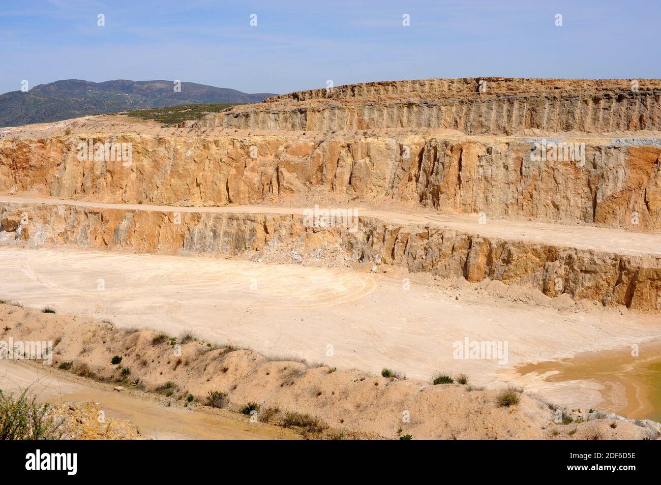 Gypsum quarry in Sorbas, Almeria, Andalusia, Spain Stock Photo Alamy