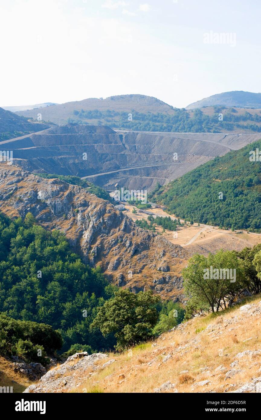 Coal mine. Pola de Gordon, Leon, Castilla y Leon, Spain. Stock Photo