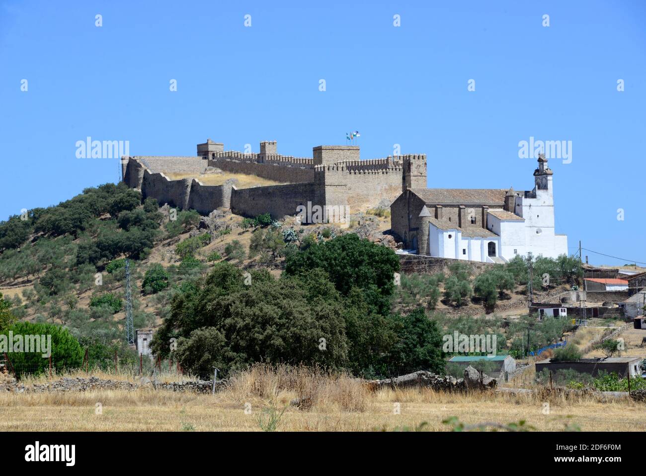 Santa Olalla de Cala. Huelva province, Andalucia, Spain. Stock Photo