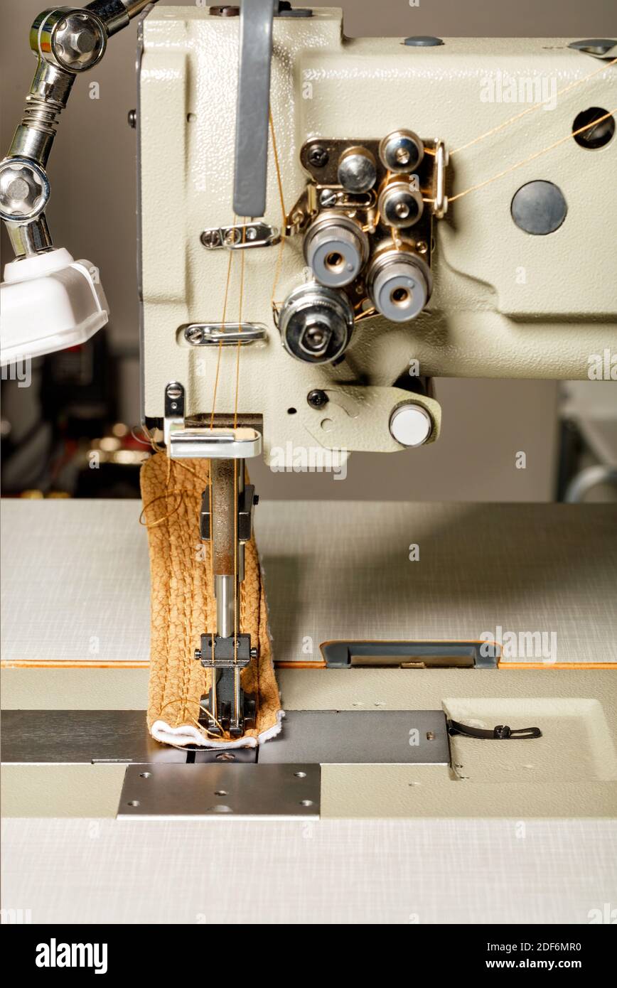 Working part of industrial sewing machine for the manufacture of