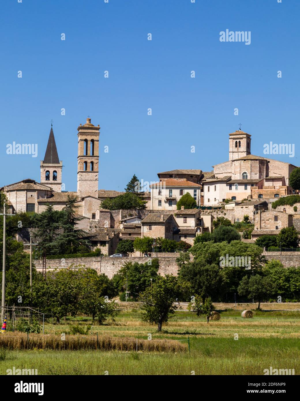 Spello is an ancient hill top town in the province of Perugia in east central Umbria, Italy Stock Photo