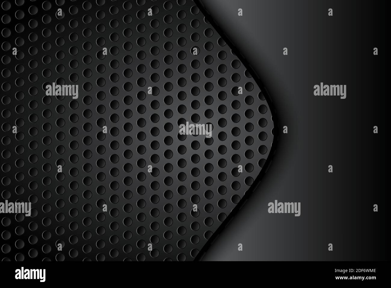 abstract metal mesh black texture modern design on dark background ...