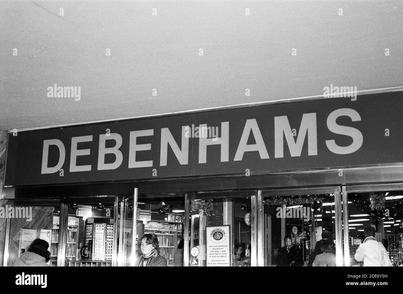 Debenhams department store Black and White Stock Photos & Images - Alamy