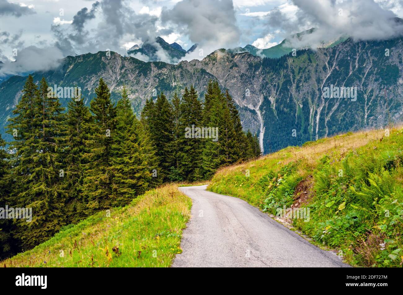 Alps mountain near Fellhorn, Bavaria Germany Stock Photo