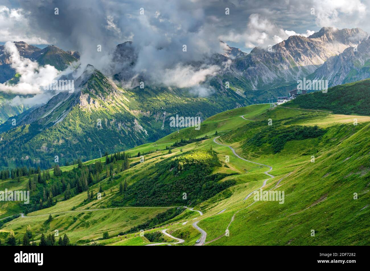 Alps mountain near Fellhorn, Bavaria Germany Stock Photo