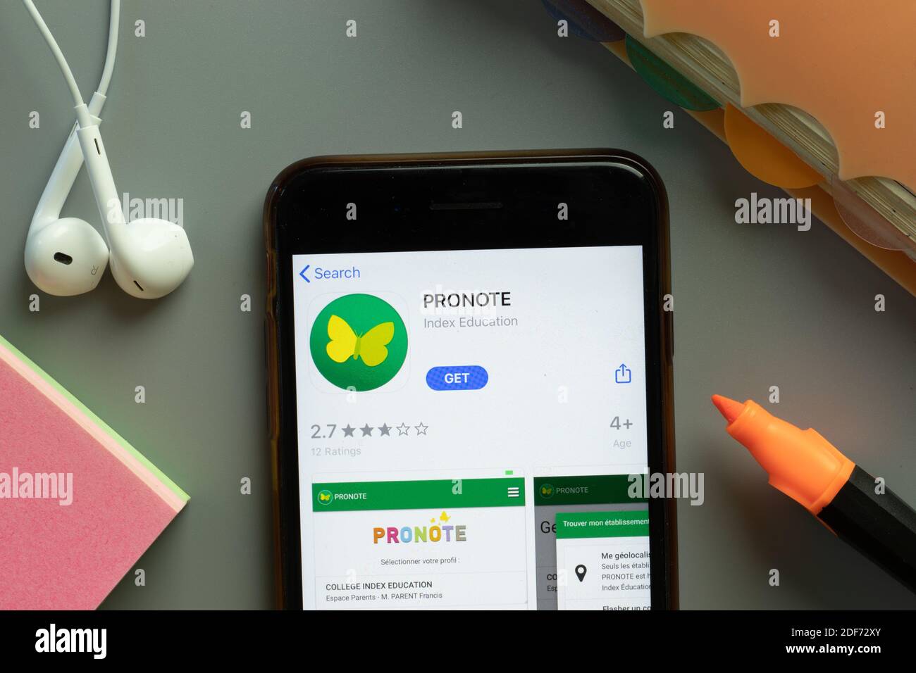 comment mettre pronote sur téléphone