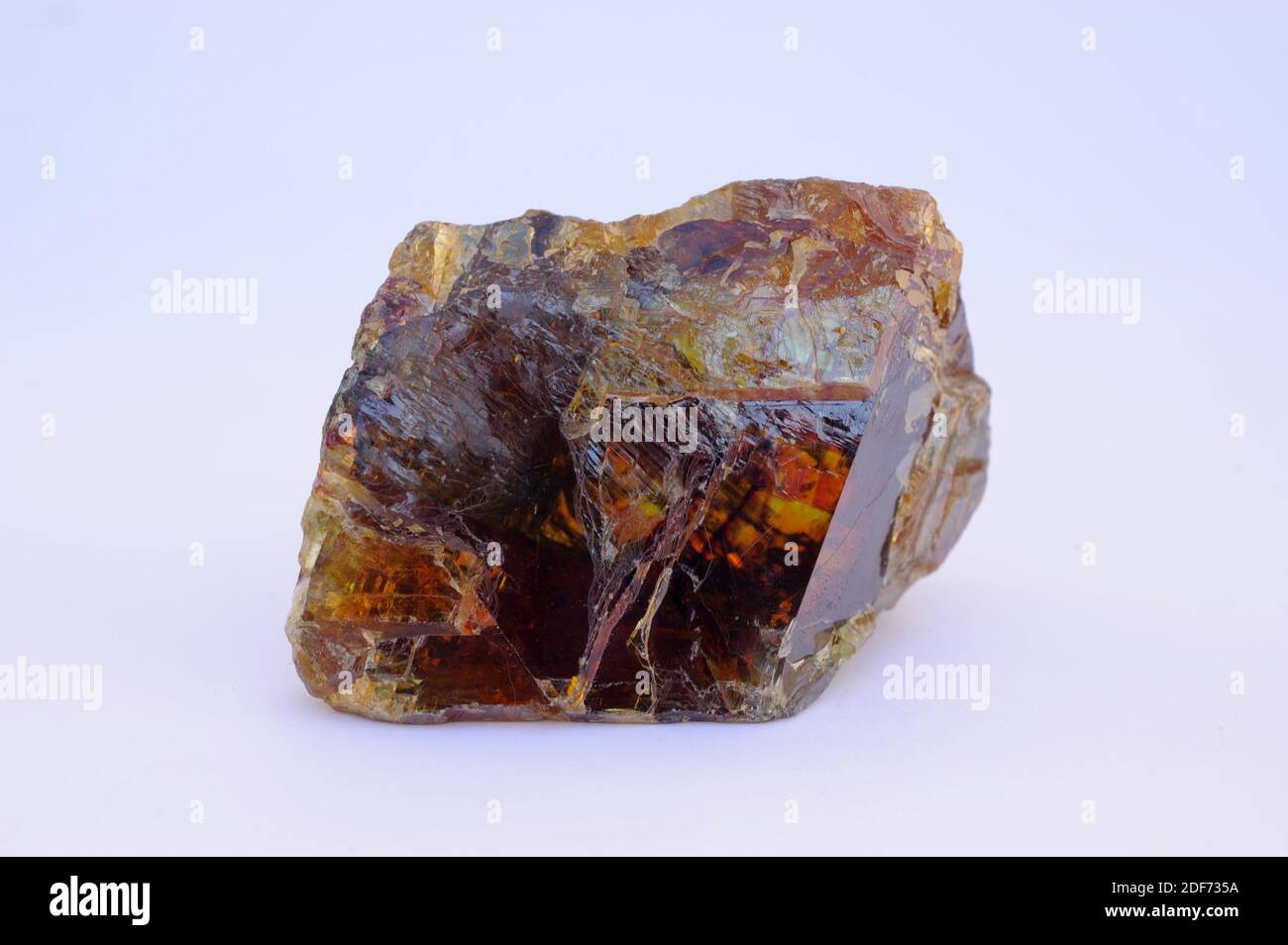 Sphalerite is a zinc sulfide mineral that crystallizes in cubic crystal