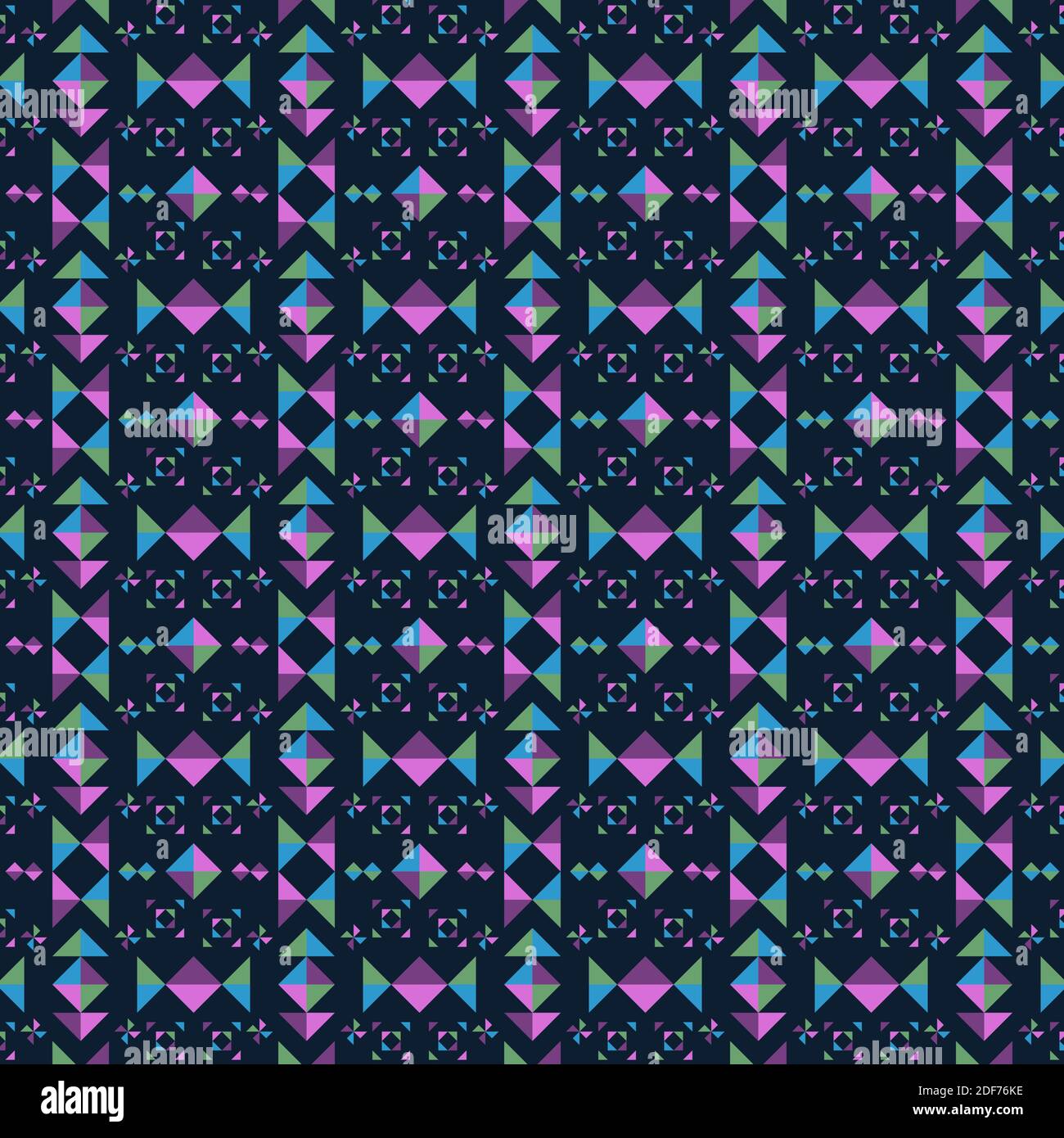 geometric pattern square triangle color seamless. illustration vector ...