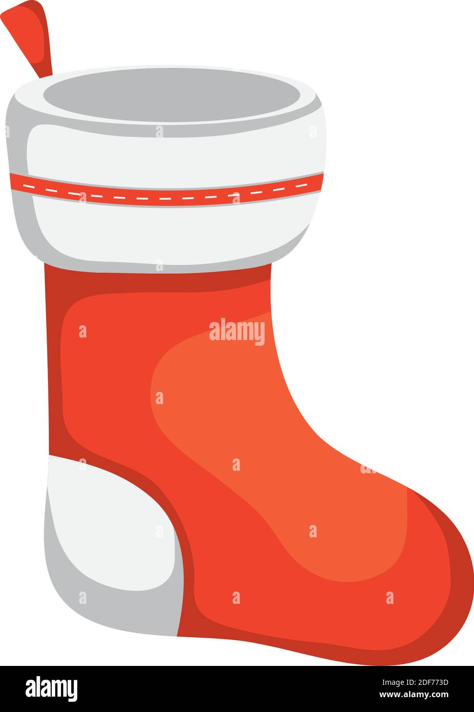 merry christmas santas boot design, winter season and decoration theme