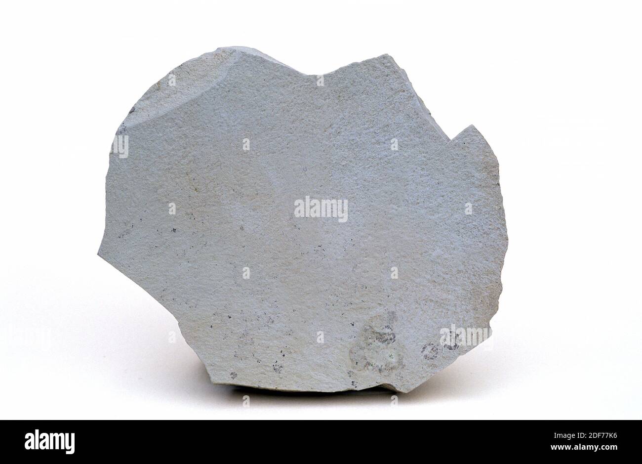 Limestone is a sedimentary rock mainly composed of calcium carbonate. Sample. Stock Photo