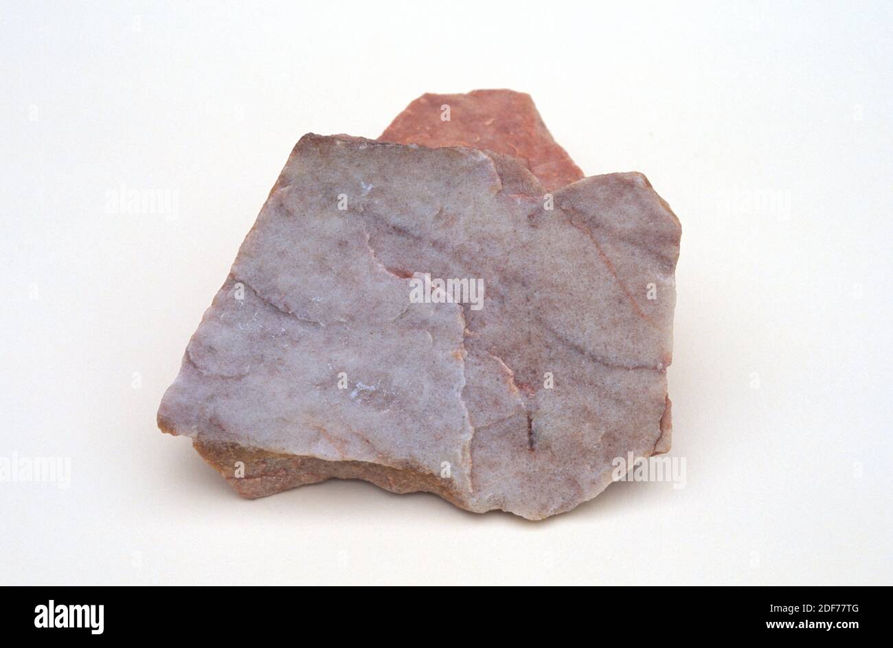 Quartzite is a metamorphic rock composed of quartz. Sample Stock Photo