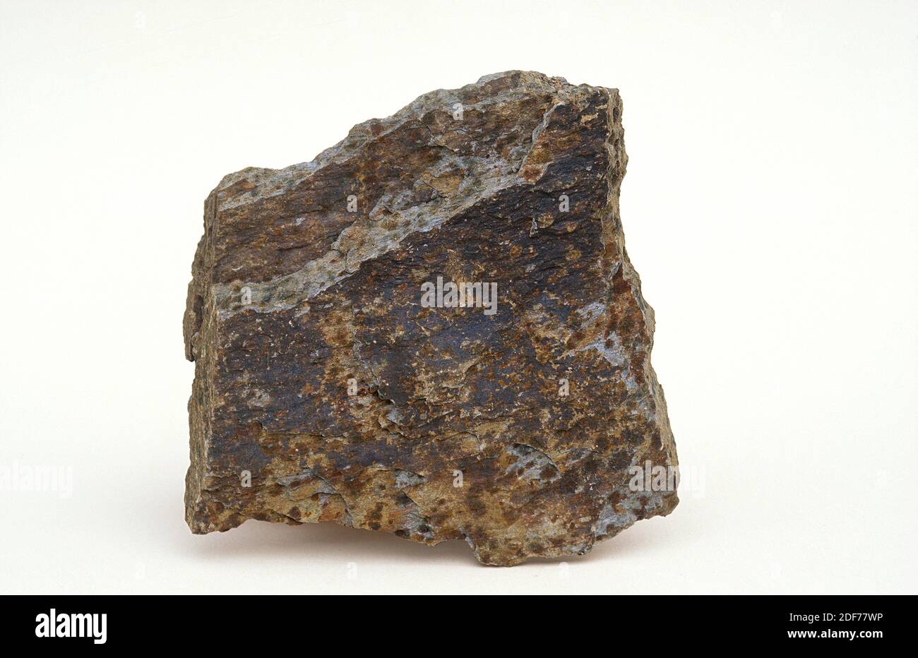 Schist is a metamorphic rock with foliation (schistose texture). Sample ...