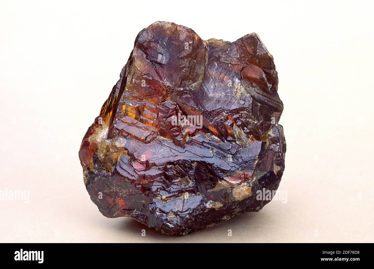 Sphalerite is a zinc and iron sulfide mineral. Sample Stock Photo Alamy