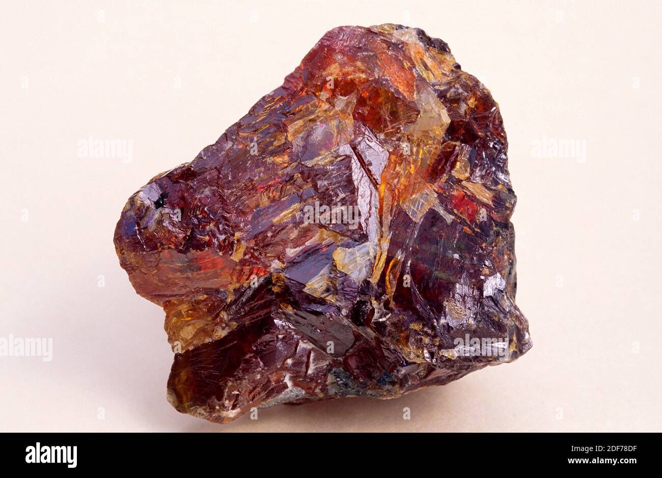 Sphalerite is a zinc and iron sulfide mineral. Sample Stock Photo Alamy