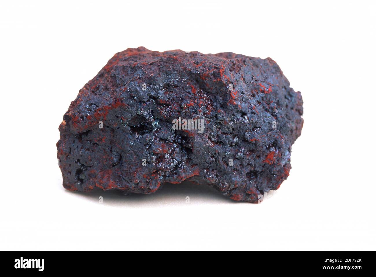 Hematite is an iron oxide mineral. Sample. Stock Photo