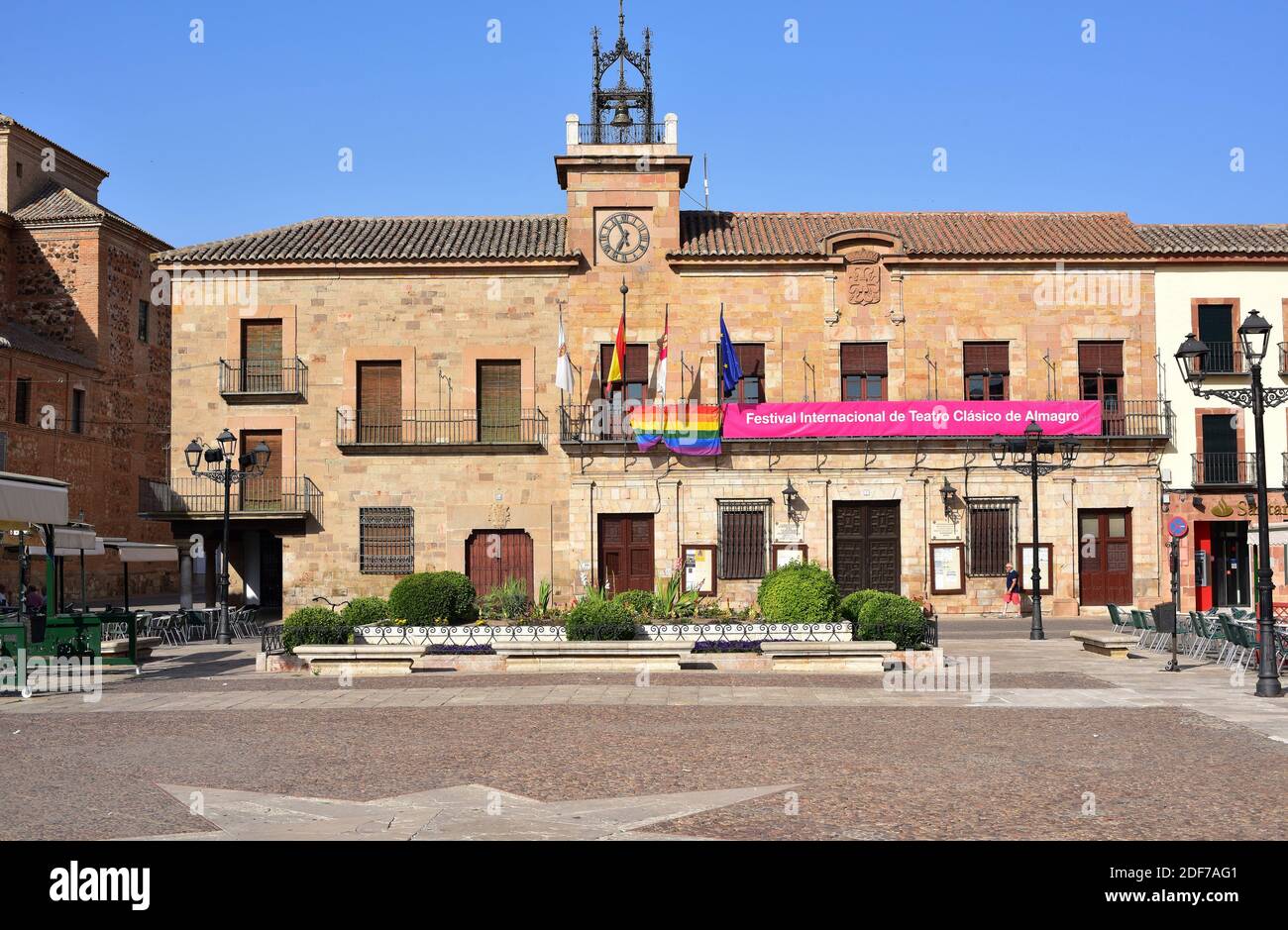 Almagro, city hall. Ciudad Real province, Castilla-La Mancha, Spain. Stock Photo