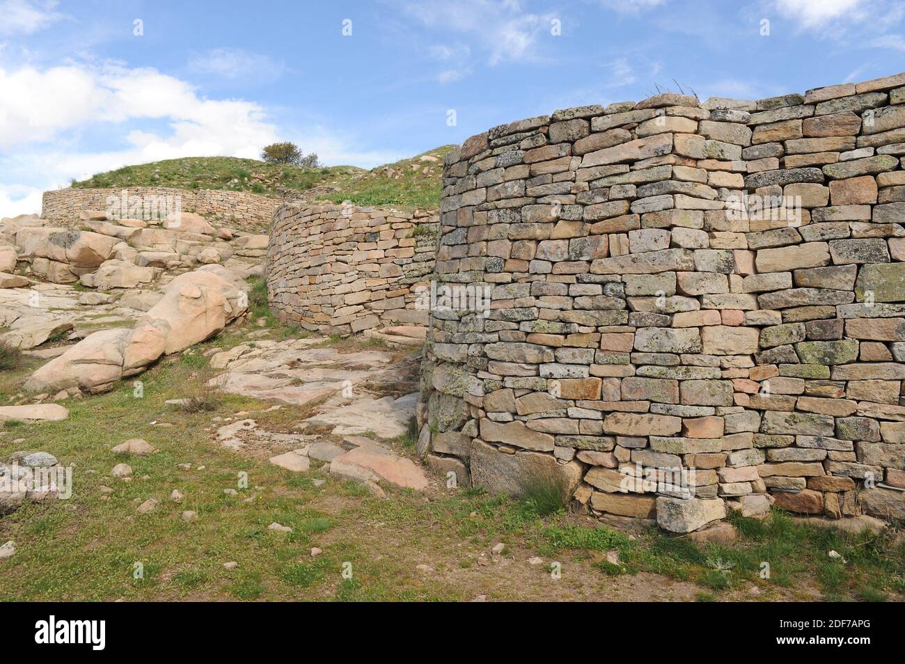 Castro de las Cogotas, archaeological site. Cardeñosa, Avila province, Castilla y Leon, Spain. Stock Photo