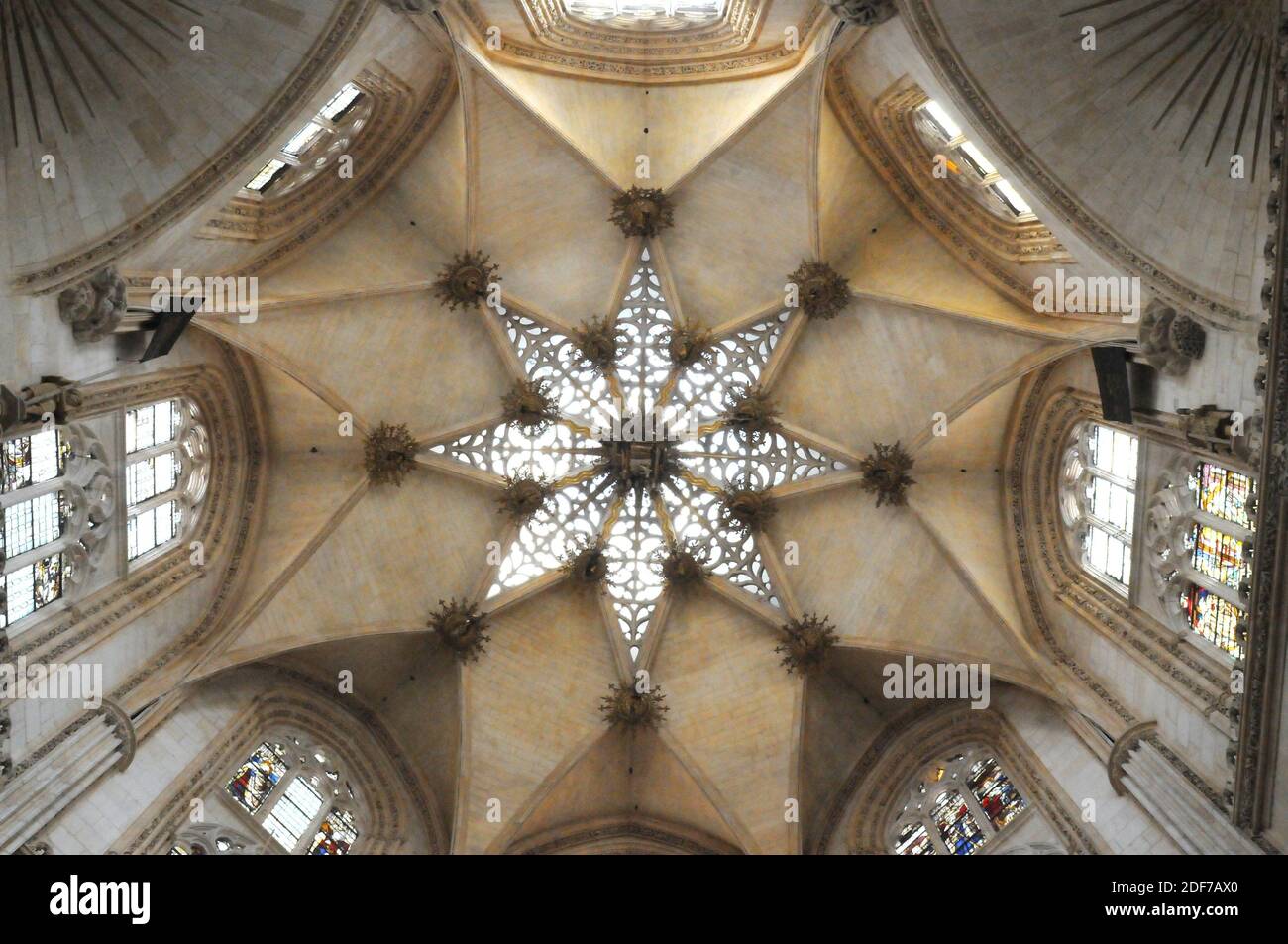 Burgos city, Catedral de Santa Maria. Capilla de la Presentacion, Dome. Burgos province, Castilla y Leon, Spain. Stock Photo
