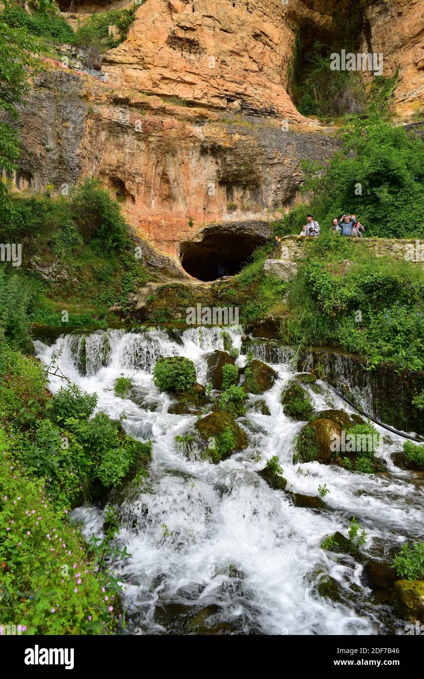 Orbaneja del Castillo, Cueva del Agua. Burgos province, Castilla y Leon, Spain. Stock Photo