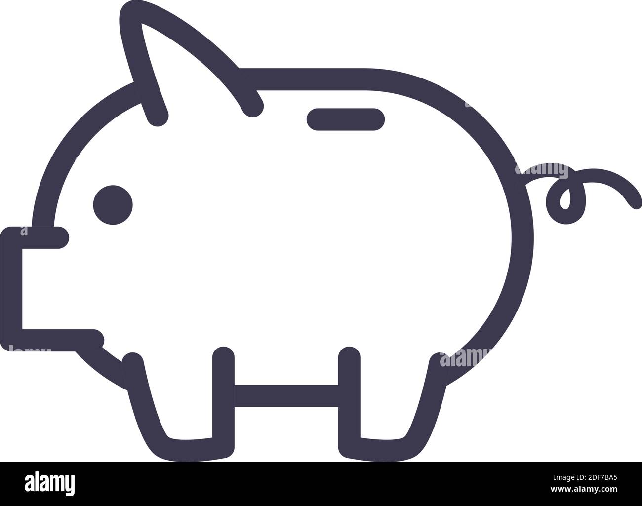 piggy line style icon of money financial business banking commerce and ...