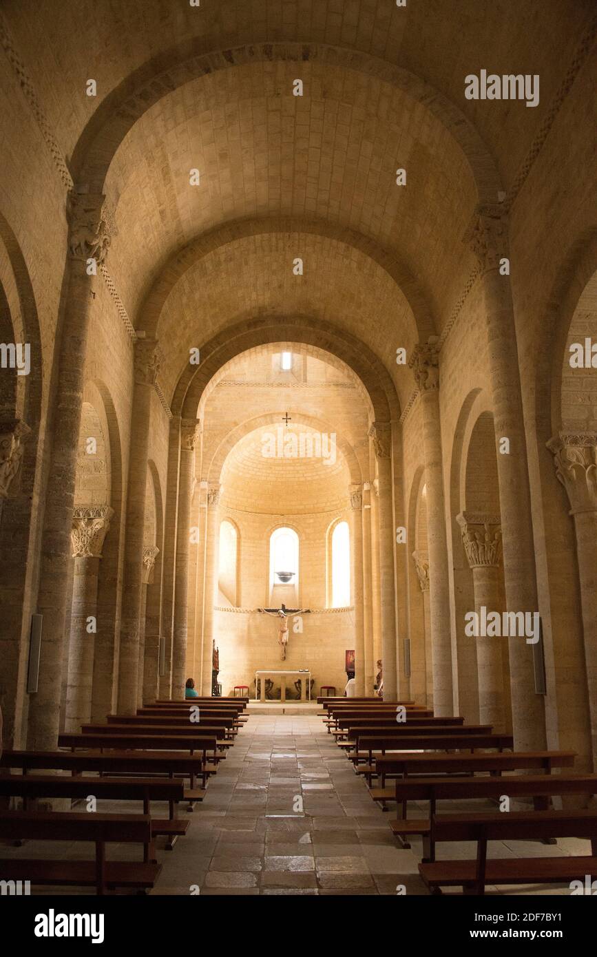 Fromista, San Martin de Tours church (romanesque 11th century). Tierra de Campos, Palencia province, Castilla y Leon, Spain. Stock Photo