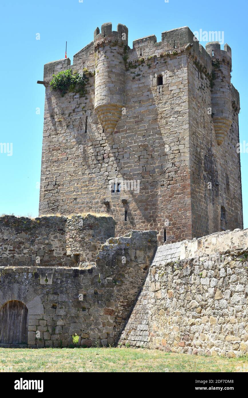 San Felices de los Gallegos, Castle (13-14th centuries) and walls. Las Arribes del Duero, Salamanca province, Castilla y Leon, Spain. Stock Photo