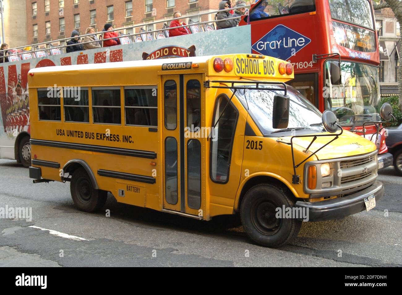 School bus - New York City Stock Photo