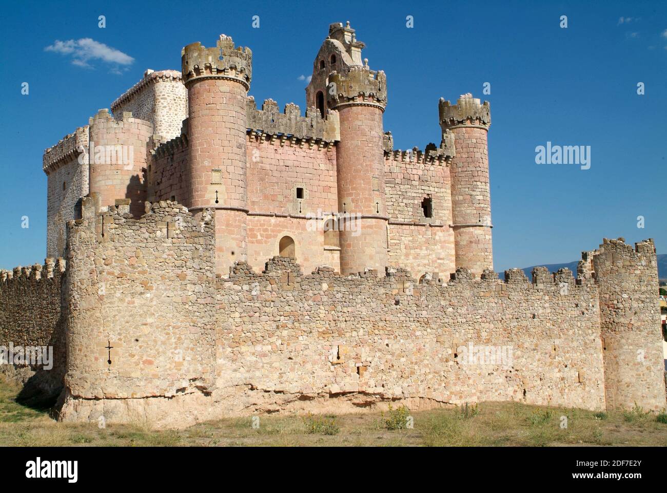 Turegano, Castle (12th century). Segovia province, Castilla y Leon, Spain. Stock Photo
