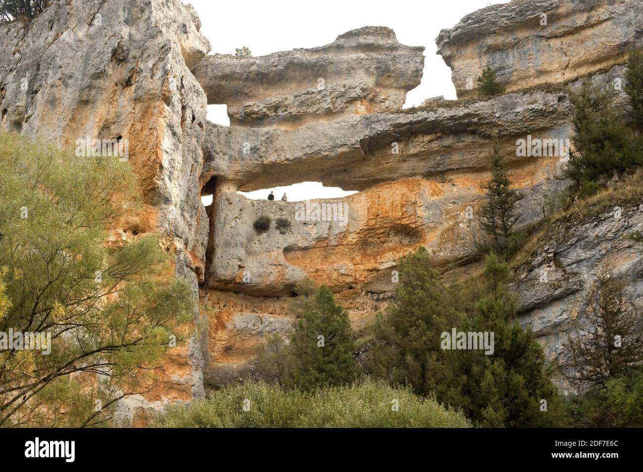 Lobos River Canyon Natural Park, natural window. Soria province, Castilla y Leon, Spain. Stock Photo