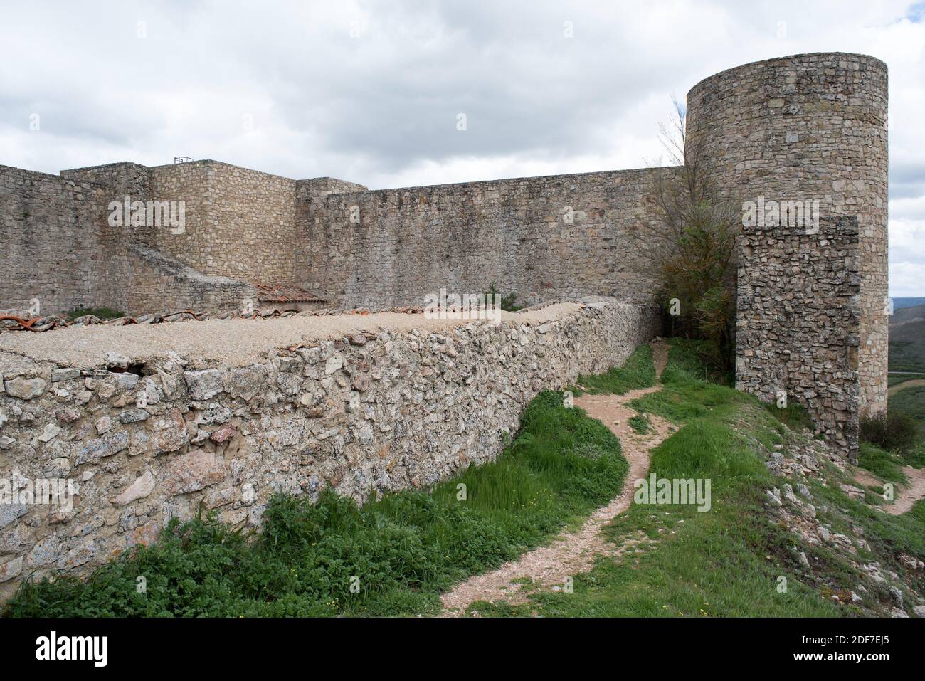 Medinaceli, castle (alcazaba). Soria province, Castilla y Leon, Spain. Stock Photo