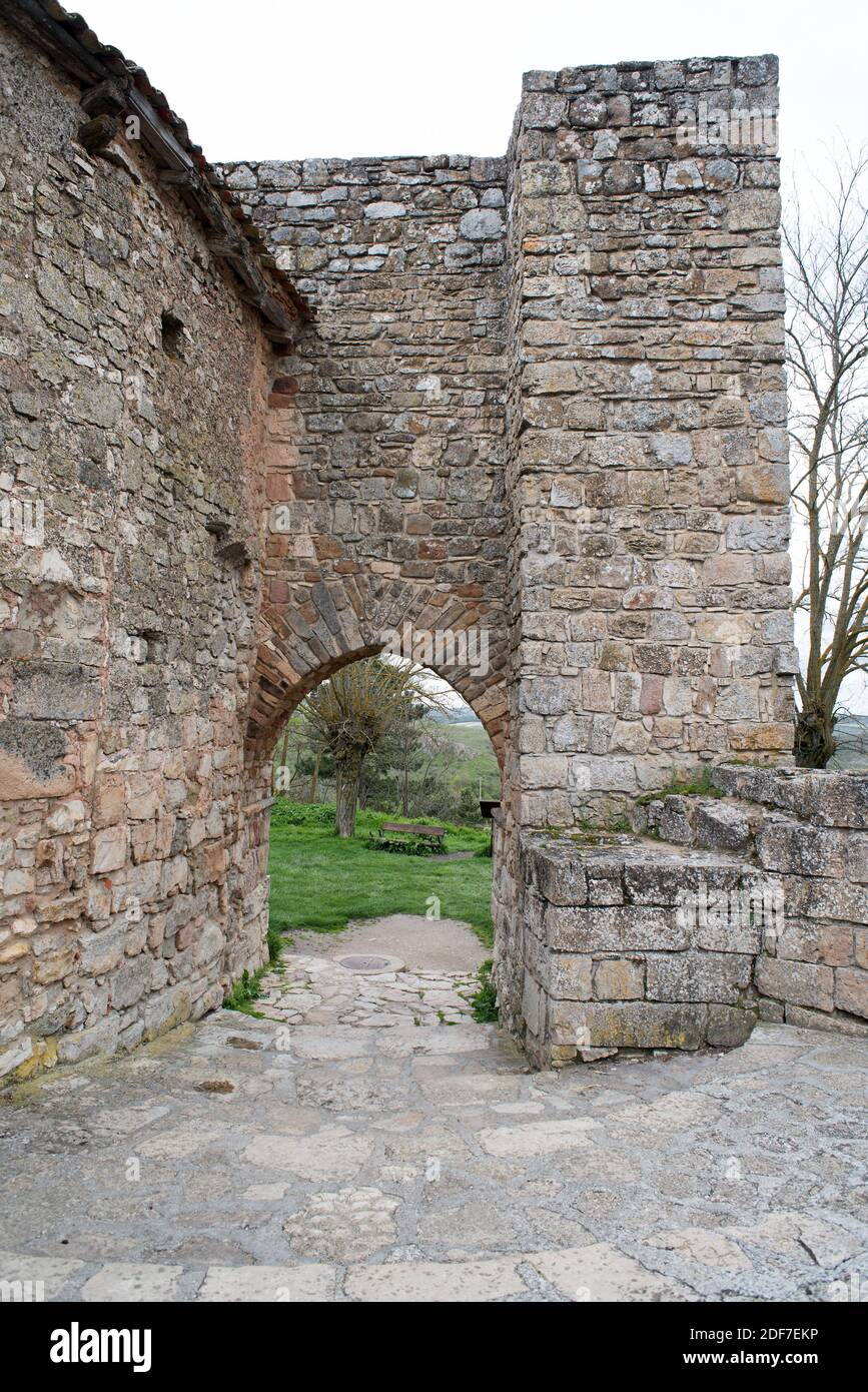 Medinaceli, arabic door and walls. Soria province, Castilla y Leon, Spain. Stock Photo