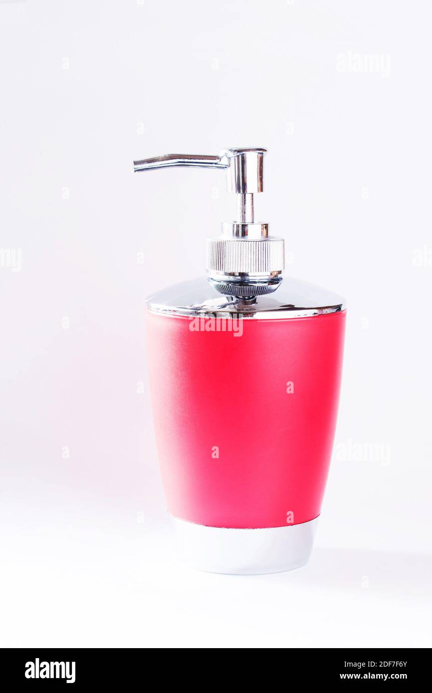 https://c8.alamy.com/comp/2DF7F6Y/red-plastic-and-metal-bottle-packing-of-sanitizer-antiseptic-with-dispenser-for-hygienic-fluid-cosmetic-liquid-sanitary-soap-gel-and-detergent-i-2DF7F6Y.jpg