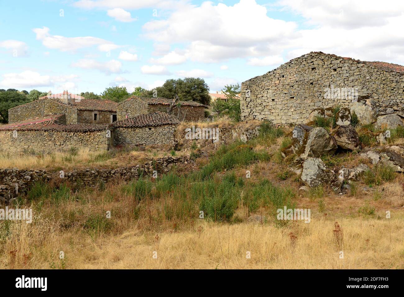 Mamoles, Fariza municipality. Traditional architecture. Zamora province, Castilla y Leon, Spain. Stock Photo