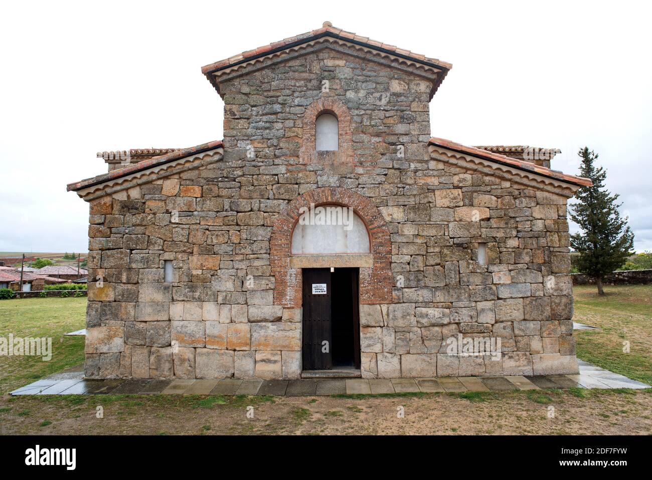 San Pedro de la Nave visigothic church 7-8th centuries. El Campillo, Zamora province, Castilla y Leon, Spain. Stock Photo