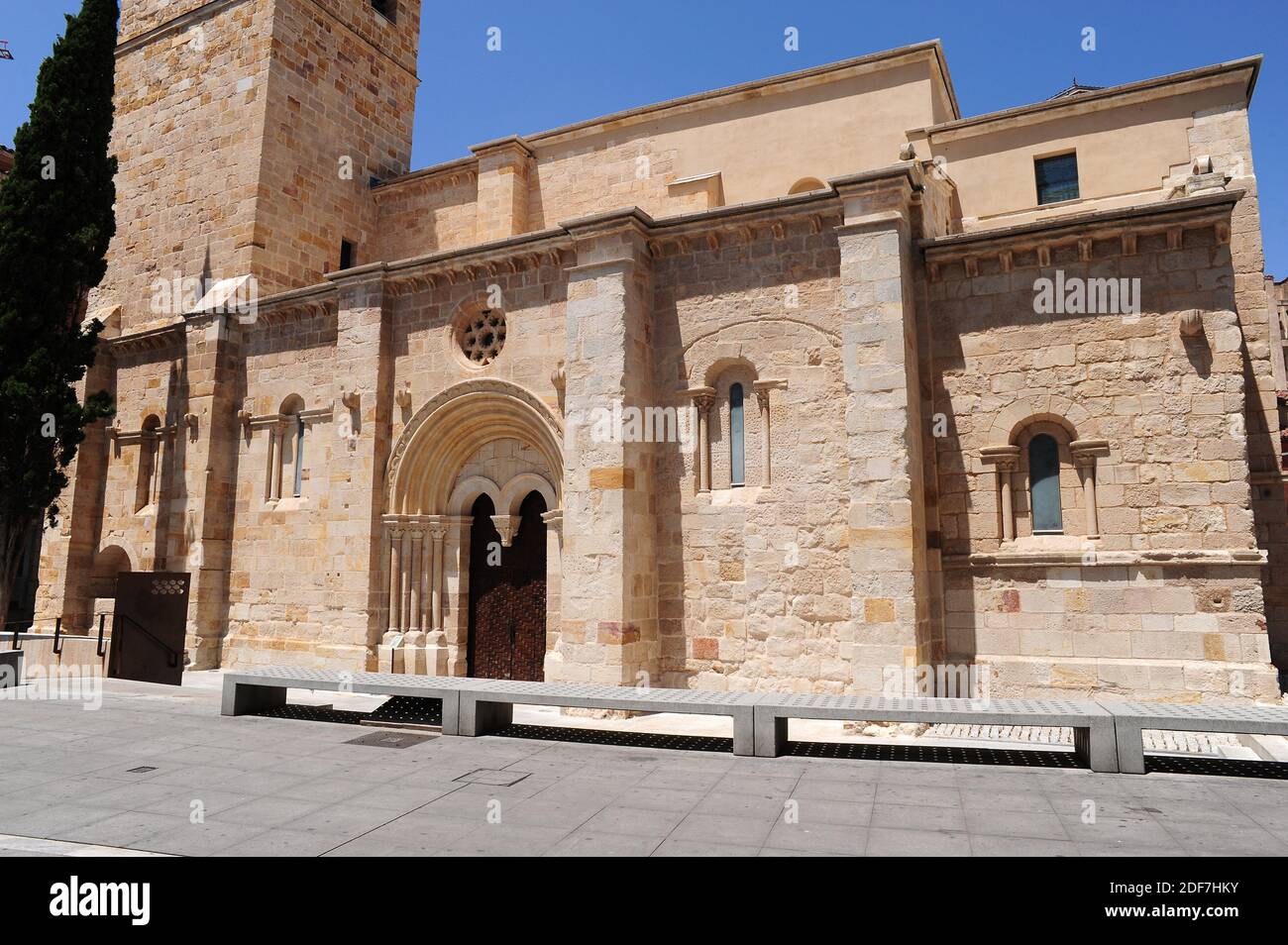 Zamora city, Santiago del Burgo church (romanesque 12-13th centuries). Castilla y Leon, Spain. Stock Photo