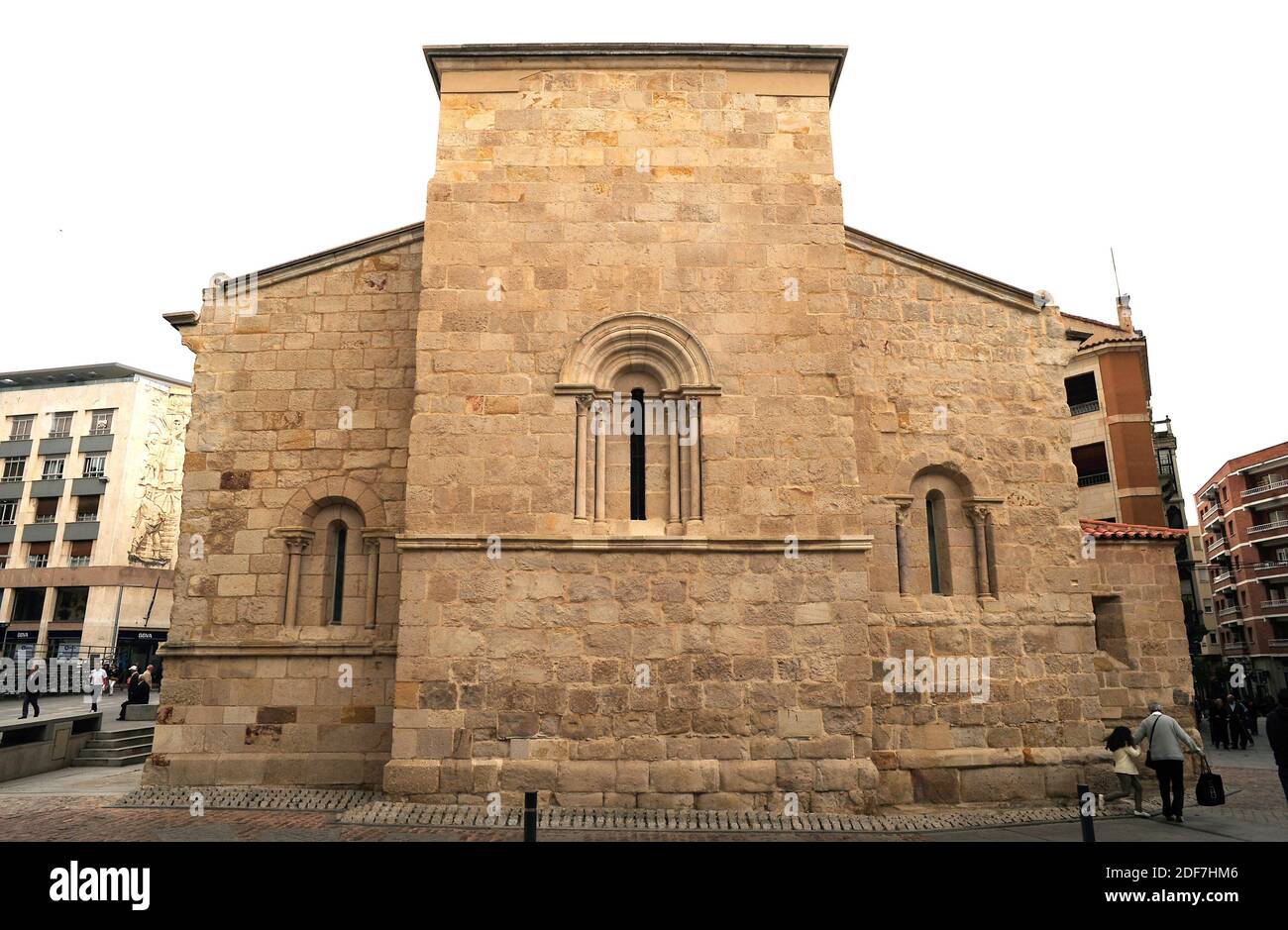 Zamora city, Santiago del Burgo church (romanesque 12-13th centuries). Apse. Castilla y Leon, Spain. Stock Photo
