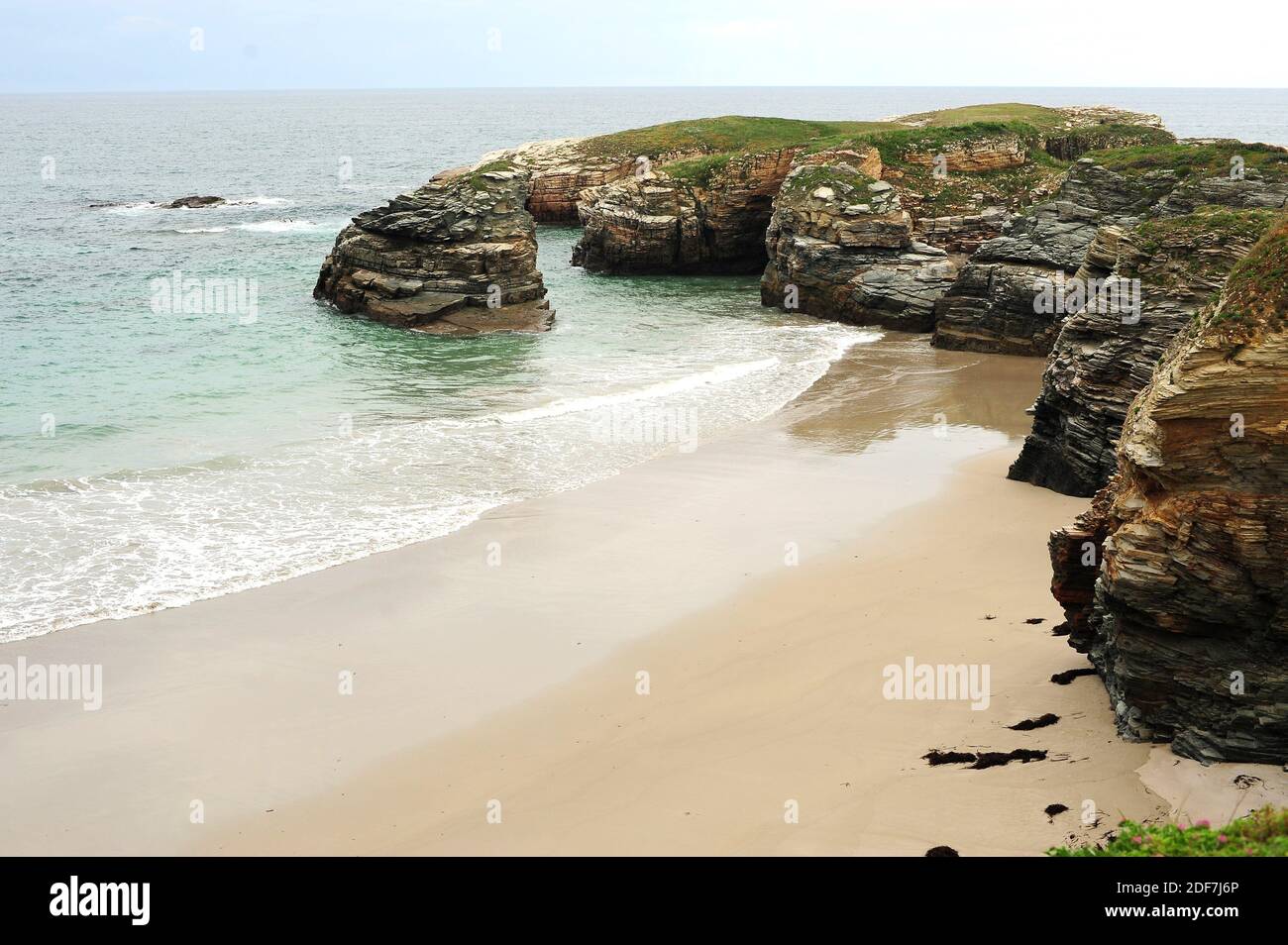 Praia das Illas (Islands beach). Ribadeo, Lugo province, Galicia, Spain. Stock Photo