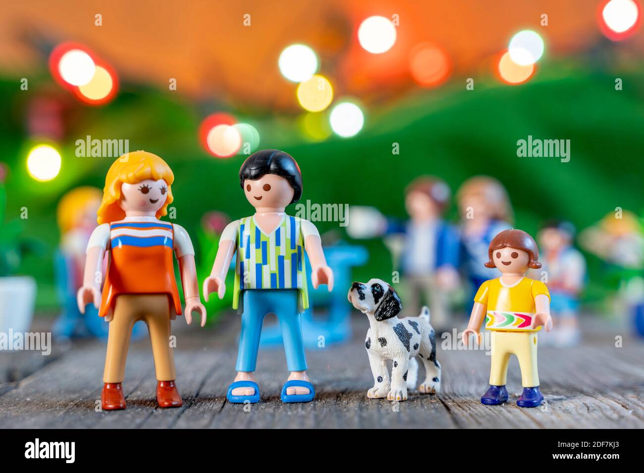 CREMONA, ITALY - NOVEMBER, 2020: Playmobil standard family having a party  outdoor. Playmobil toy line exist since 1975 and is produced by the german  c Stock Photo - Alamy