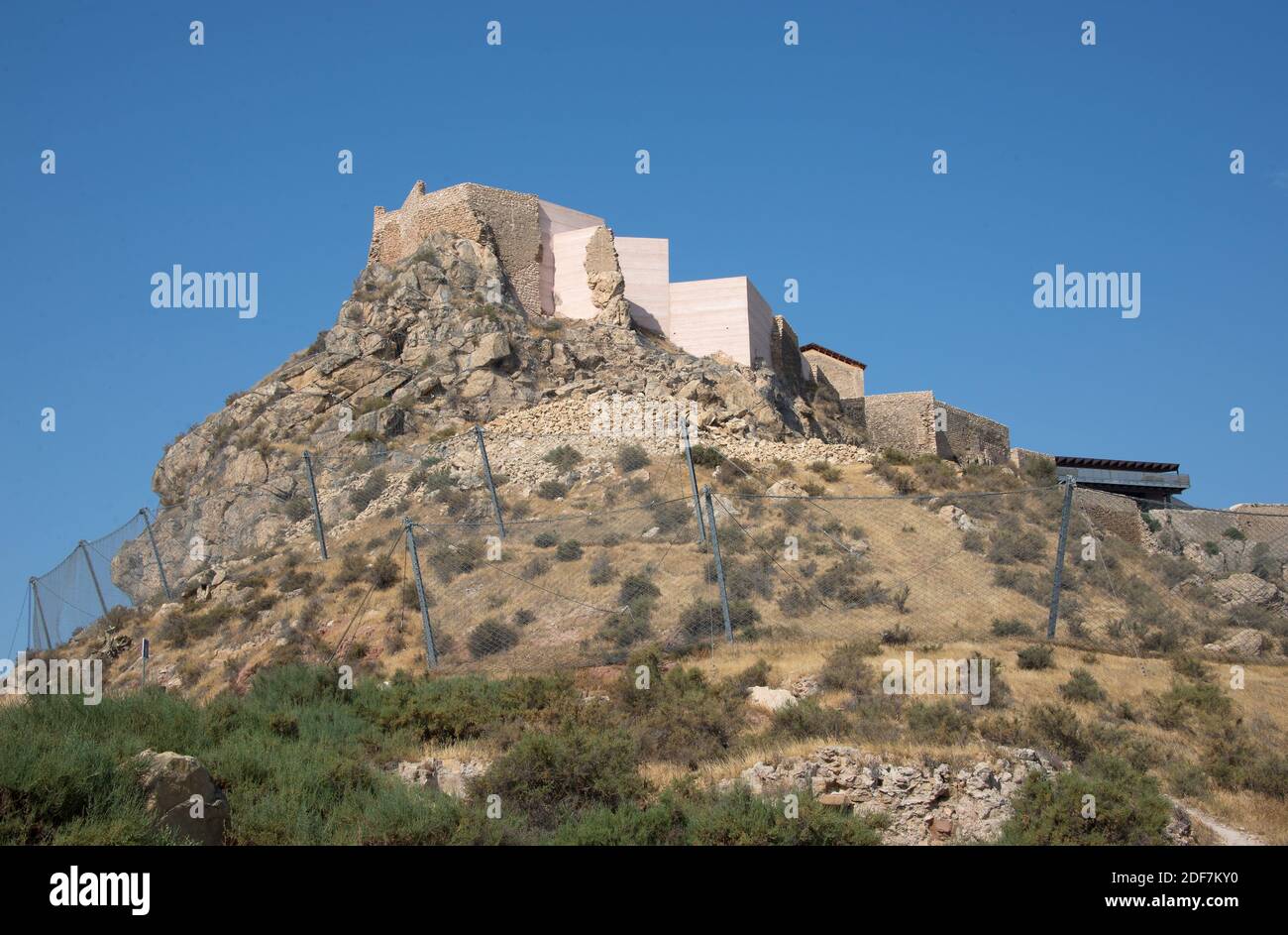 Lorca, castle remains (9-15th centuries). Murcia, Spain. Stock Photo