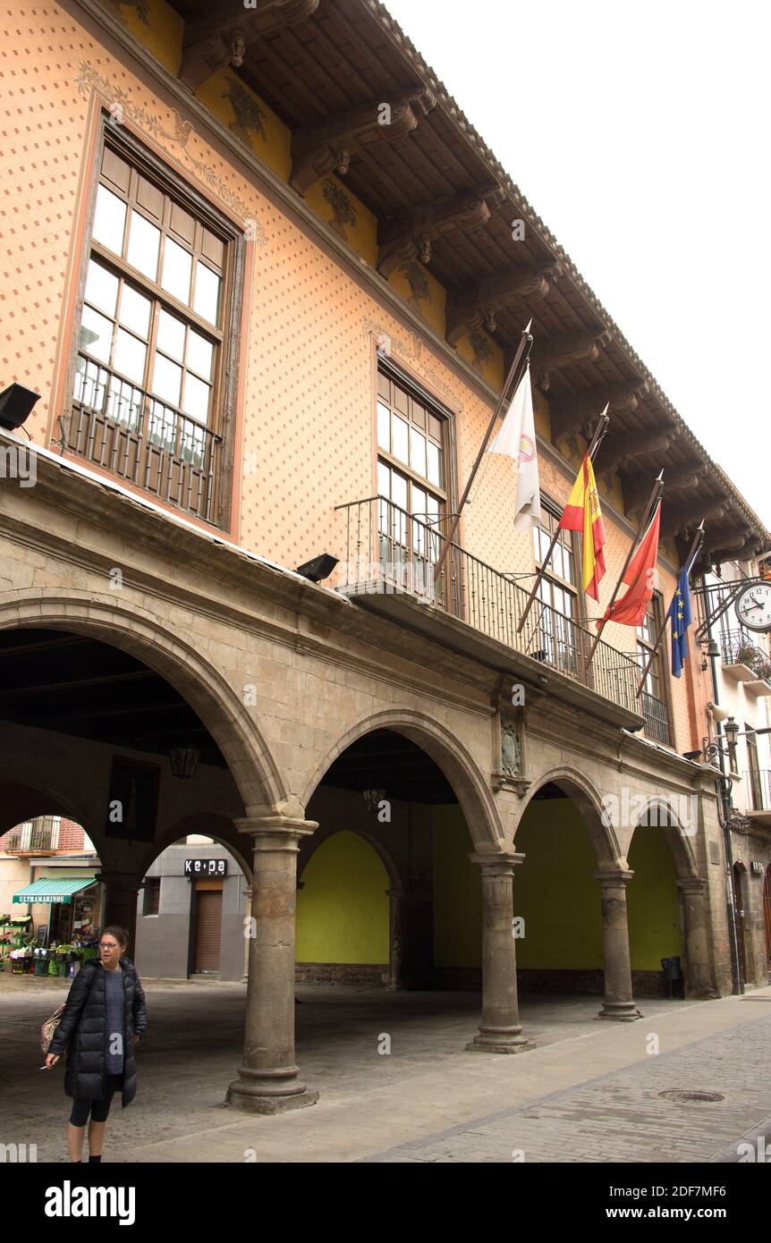 Sangüesa or Zangoza, city hall (renaissance 16th century). Navarra, Spain. Stock Photo
